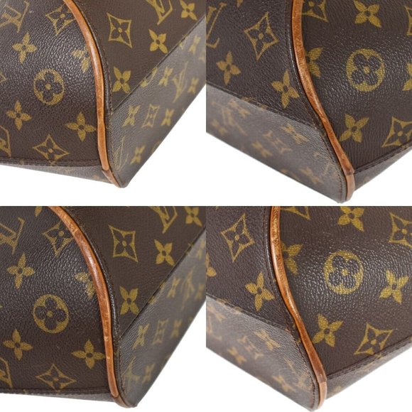 LOUIS VUITTON LV Logos Ellipse MM Hand Bag Monogram Leather Brown M51126 76YD171 - Picture 15 of 16